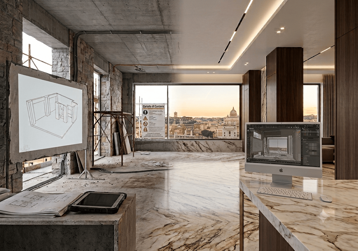 Render 3D Fotorealistici per Imprese edili